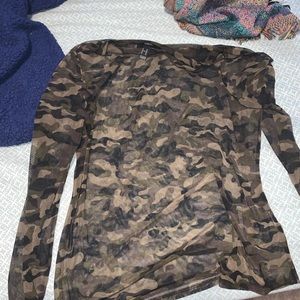 Sheer camo shirt